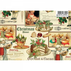 Papel Christmas Cookies oro