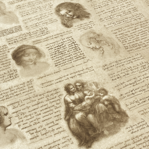 Papel Bocetos Da Vinci