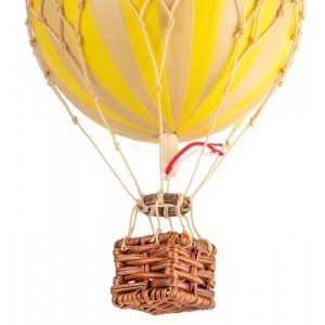 Globo Aerostático Travels Light 18cm Ø Amarillo