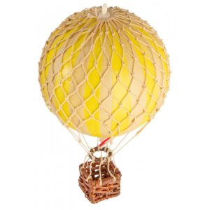 Globo Aerostático Travels Light 18cm Ø Amarillo