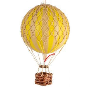 Globo Aerostático Travels Light 18cm Ø Amarillo