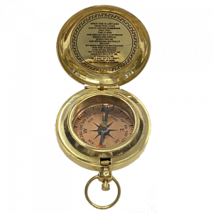 Brújula con tapa y calendario perpetuo