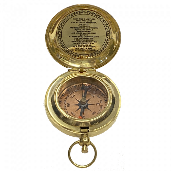 Brújula con tapa y calendario perpetuo