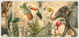 Juego Sobre y Tarjeta Animales Salvajes