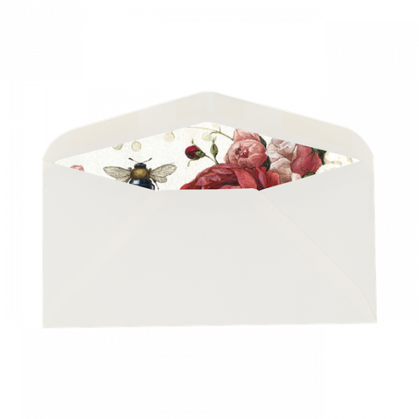 Juego Sobre y Tarjeta Rosas