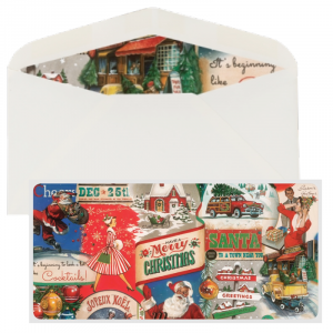 Juego Sobre y Tarjeta Feliz Navidad