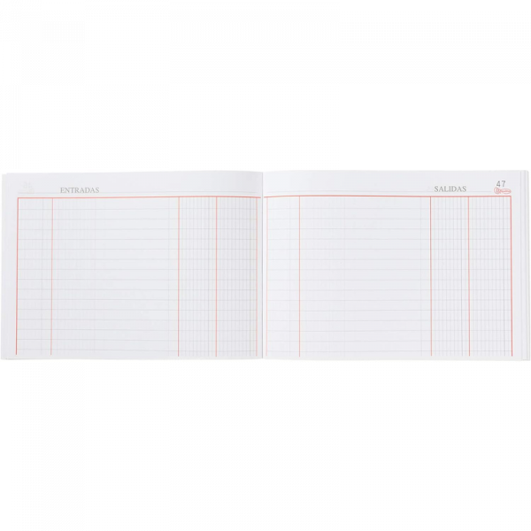 Libro de caja 4º apaisado cartoné