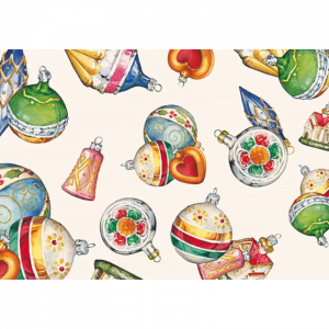 Papel esferas de navidad