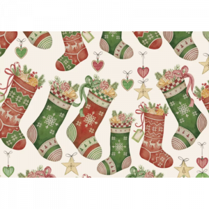 Papel calcetines navideños