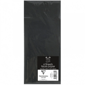 Pack 6 Hojas Seda Negro