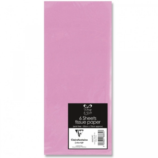 Pack 6 Hojas Seda Rosa