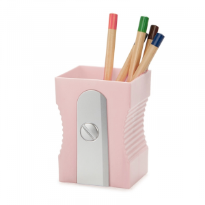 Cubilete Sacapuntas Rosa Pastel