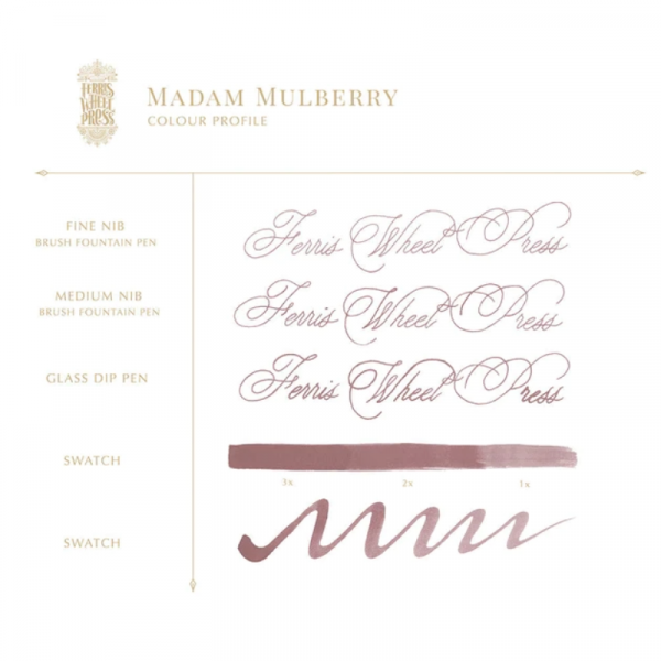 Madam Mulberry Ink Tintero Ferris Wheel Press 38ml