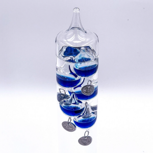 Termómetro de Galileo Azul 33cms