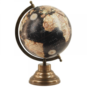 Globo Terráqueo Vintage Oscuro 20 cm Ø