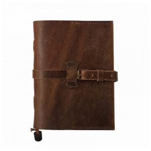 Diario Piel c/broche 13x18