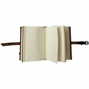 Diario Piel c/broche 13x18