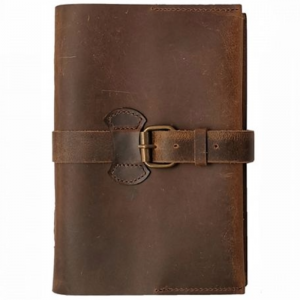 Diario Piel c/broche 16x24