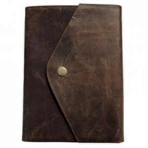 Diario Piel c/broche botón A5+