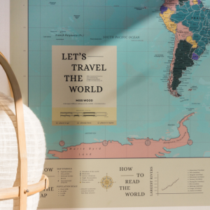 Póster Mapamundi Aquarius