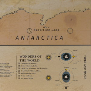 Póster Mapamundi Whisky