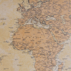 Póster Mapamundi Whisky