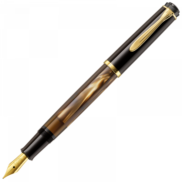 Estilográfica Pelikan M200 brown marbled