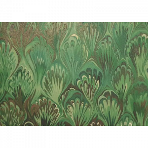 Papel aguas verdes oro