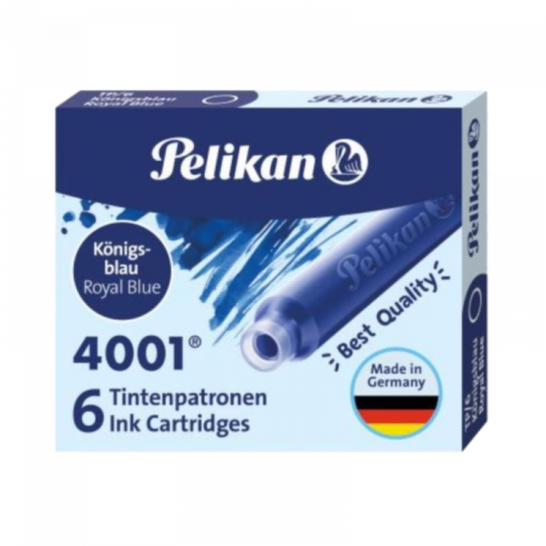 Cartuchos azul real Pelikan 4001