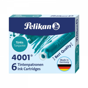Cartuchos turquesa Pelikan 4001