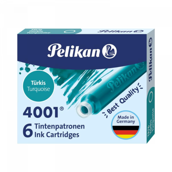 Cartuchos turquesa Pelikan 4001