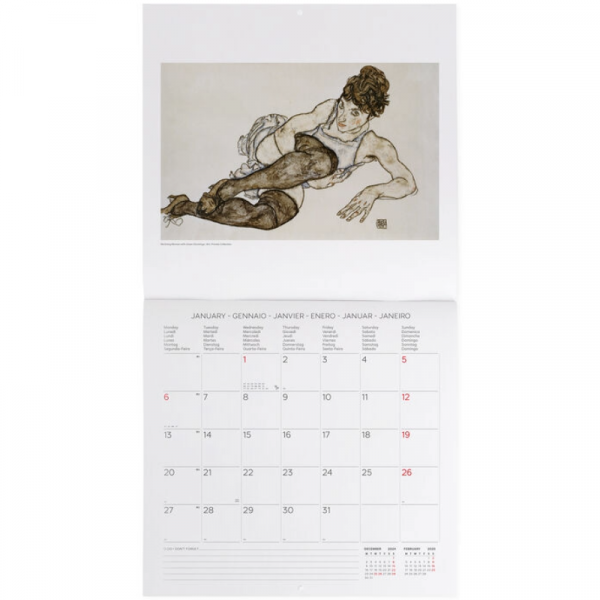 Calendario Pared 2025 Egon Schiele
