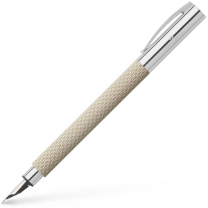 Pluma Ambition OpArt arena blanca Faber-Castell
