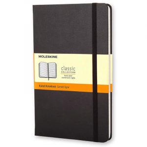 Cuaderno Moleskine Classic Rayado 13x21cm Negro