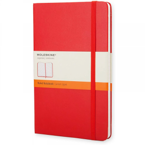 Cuaderno Moleskine Classic Rayado 13x21cm Rojo