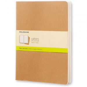 Set 3 Cuadernos flexibles Moleskine Liso 13x21 Kraft