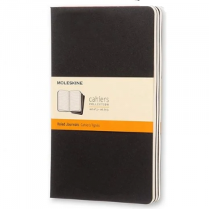 Set 3 Cuadernos flexibles Moleskine Rayado 13x21 Negro