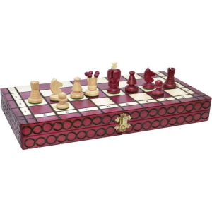 Ajedrez Burdeos Plegable 36x36