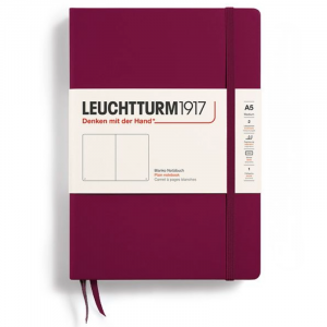 Libreta Leuchtturm 1917 A5 Liso Port Red