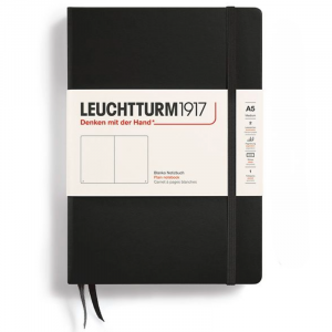 Libreta Leuchtturm 1917 A5 Liso Black