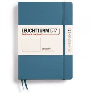 Libreta Leuchtturm 1917 A5 Liso Stone Blue