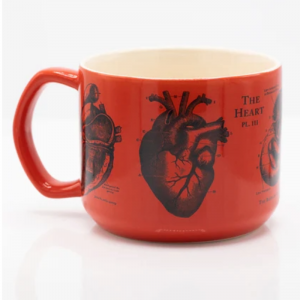 Taza Cerámica Corazón Anatómico 450ml