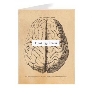 Tarjeta Felicitación Cerebro