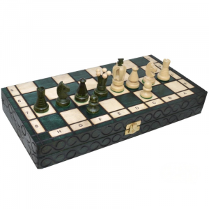 Ajedrez Verde Plegable 36x36