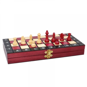 Ajedrez Burdeos Plegable 28x28