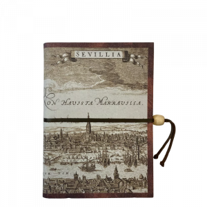 Diario en Piel Sevilla Grabado s. XVII A6