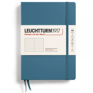 Libreta Leuchtturm 1917 A5 Puntos Stone Blue