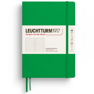 Libreta Leuchtturm 1917 A5 Puntos Spring Leaf