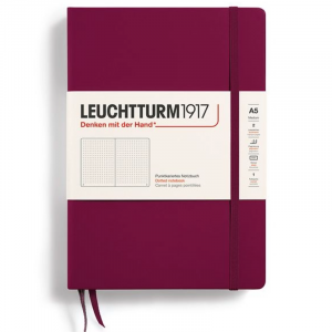Libreta Leuchtturm 1917 A5 Puntos Port Red