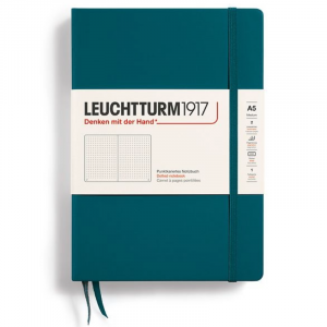 Libreta Leuchtturm 1917 A5 Puntos Pacific Green